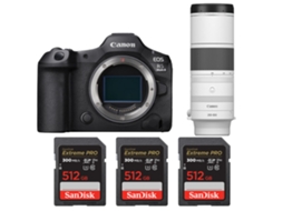 Eos R5 Mark Ii + Rf 200 800mm F/6.3 9 Is Usm + 3 Sandisk 512gb Uhs ii 300mb/s + Ebook “20 Dicas para Fotos Que Impressionam” CANON