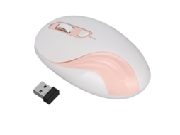 Aetheria mouse Sem Fio 2.4g Ergonômico Ajustável Dpi 800 2000 para Laptop Desktop Rosa