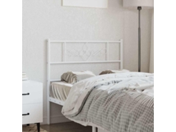 Vidaxl Cabeceira De Substituição 75 Cm Metal Branco