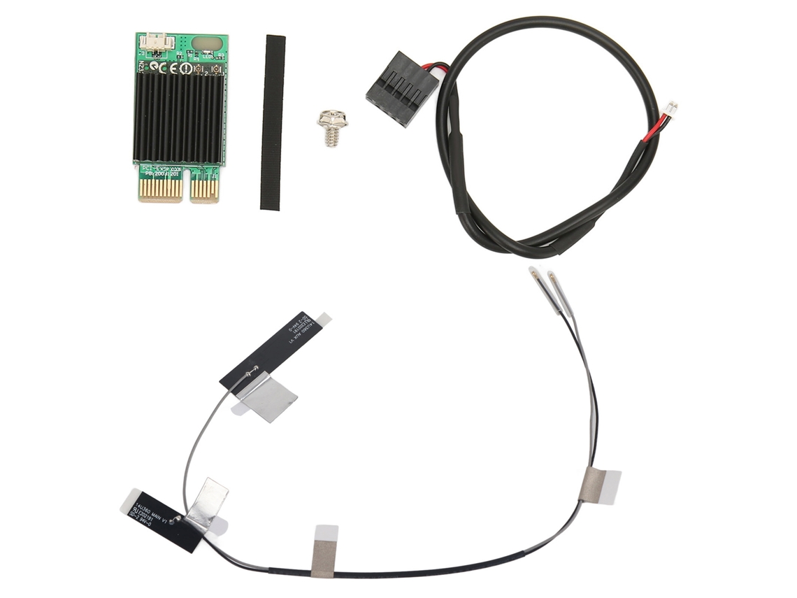 Placa De Rede Sem Fio 1200mbps 2.4g 5g Banda Dupla Pcie Gigabit Para Desktop