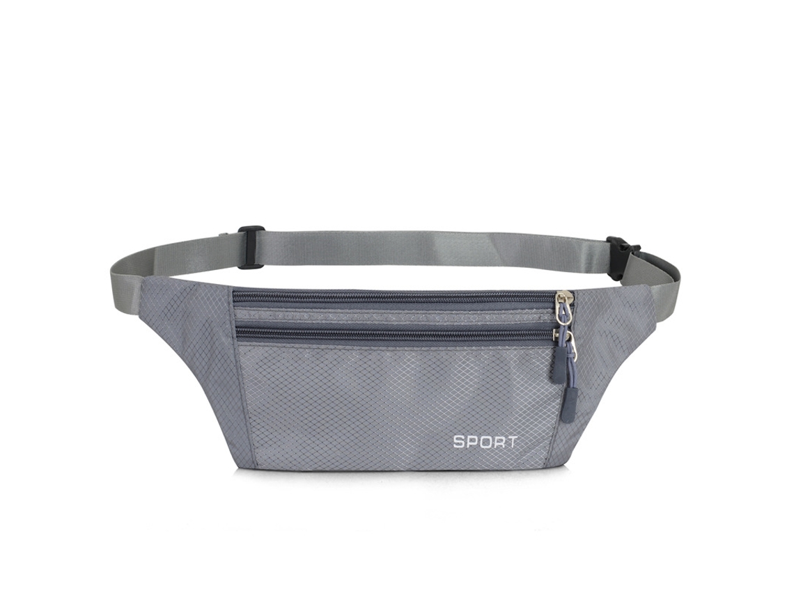 Cinto de corrida ultrafino Slowmoose, cinto esportivo multifuncional antirroubo, cinza 123
