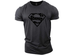 Camiseta Superman Vascular Gym Training Topmgray Algodão Tamanho S XXL | S/MARCA