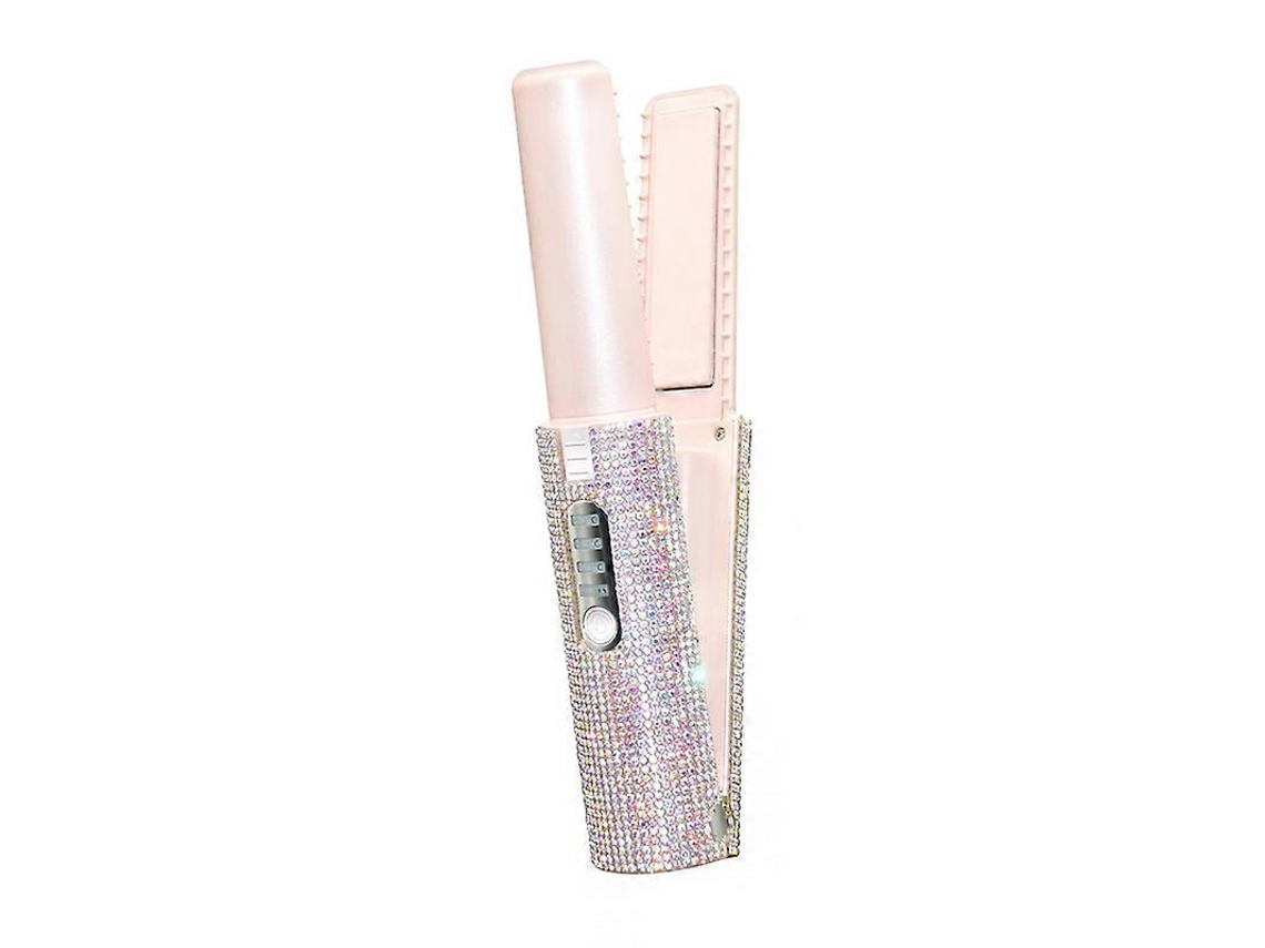 Escova Alisadora De Cabelo Elétrica 2 Em 1 Com Usb Nostalgia88