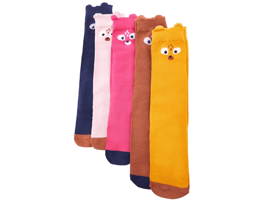 Meias Para Criança 5 Pares Ue 26-29