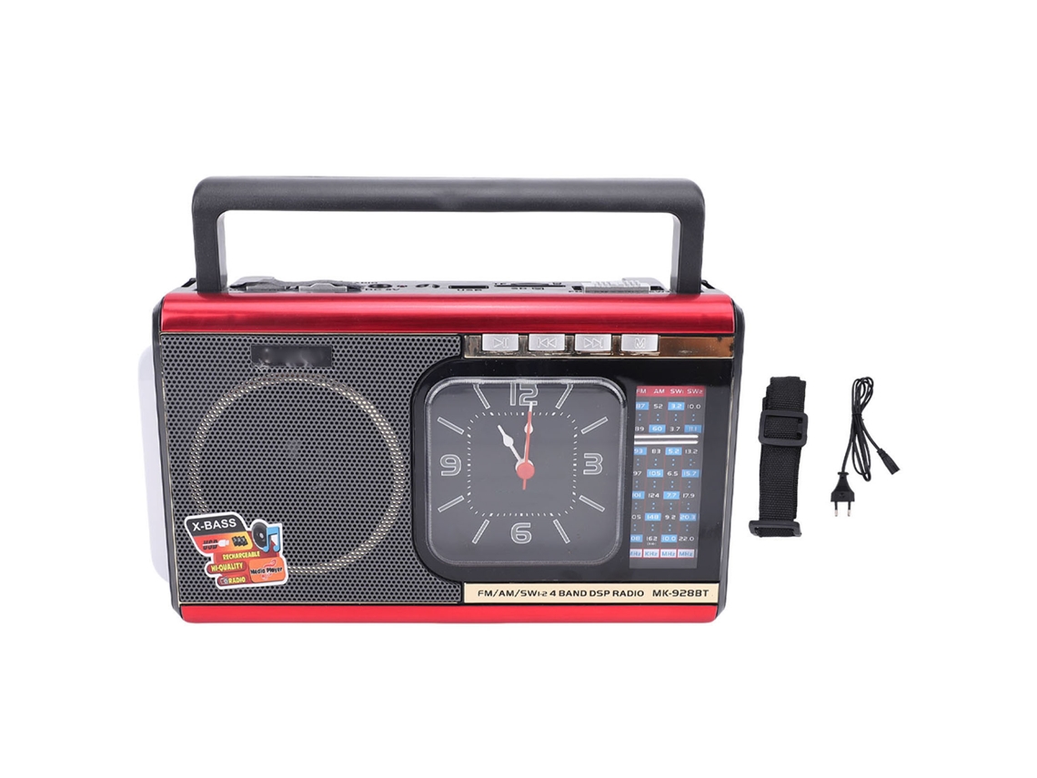 Altifalante Bluetooth LAXISCREED Rádio Am Fm Sw Portátil