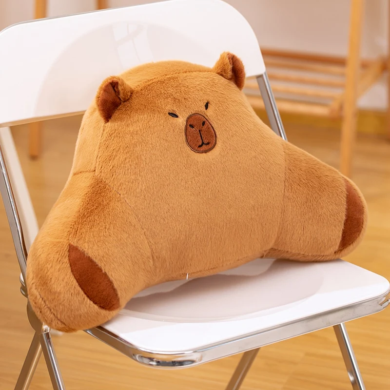 Almofada/travesseiro Lombar Capivara Adulto para Decoração e Apoio da Região Lombar MDUG (marrom, 50cm)