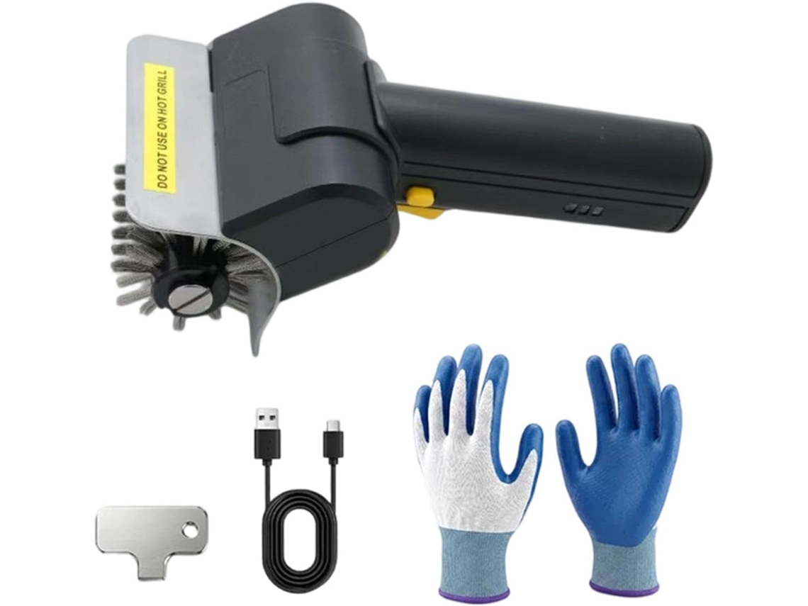 Escova Elétrica Para Grelha Com Cabo Ergonômico - Instalação Prática