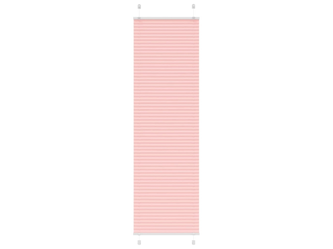 Vidaxl Rosa Plissada Cega 65x200 Cm Largura Tecido 64,4 Cm Poliéster