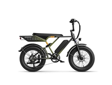 Bicicleta Elétrica Jasion Retrovolt Motor 500w 48v12.5ah Pneus De 20 Polegadas Travões Mecânicos Verde