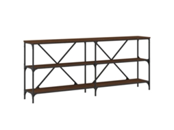 Console Table, Console Tables Vidaxl Marrom Madeira Processada (n/a)