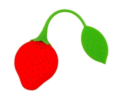 Infusor/porta, Chá De Silicone, Morango