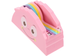 Adorável Dispensador De Fita Adesiva Em Formato De Monstrinho, Perfeito Para Mesa E Prático Para Guardar Materiais Escolares.