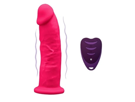 Silexd - Pênis Realístico Modelo 2 Rosa Controle Remoto Lrs 17 Cm