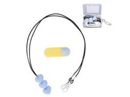 2026 cordão para Fones de Ouvido Bte com Clip Coração Cor Azul Claro, Portátil para Idosos e Crianças, Ideal para Viagens