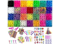 2026 conjunto de Pulseiras com Mais de 12000 Gomas Coloridas, Presente de Natal para Artesanato Criativo Diy para Crianças