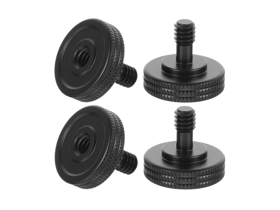 Conjunto De 4 Parafusos De Montagem De Câmera Com Cabeça Serrilhada