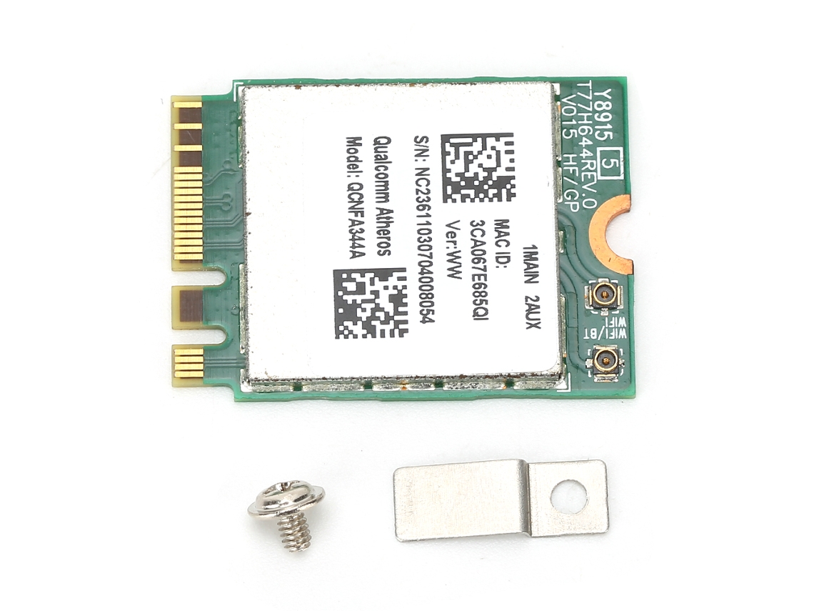 Placa de rede sem fio de banda dupla (WiFi, Bluetooth)