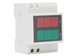 Medidor Digital Multifuncional Laxiscreed Para Tensão E Corrente Em Trilho Din, 200-450v, Com Display Integrado