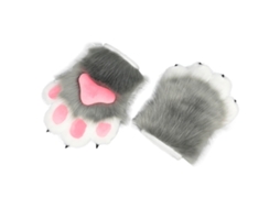 Acessórios para fantasias role playing, luvas com garras de animal e pelúcia LAXISCREED
