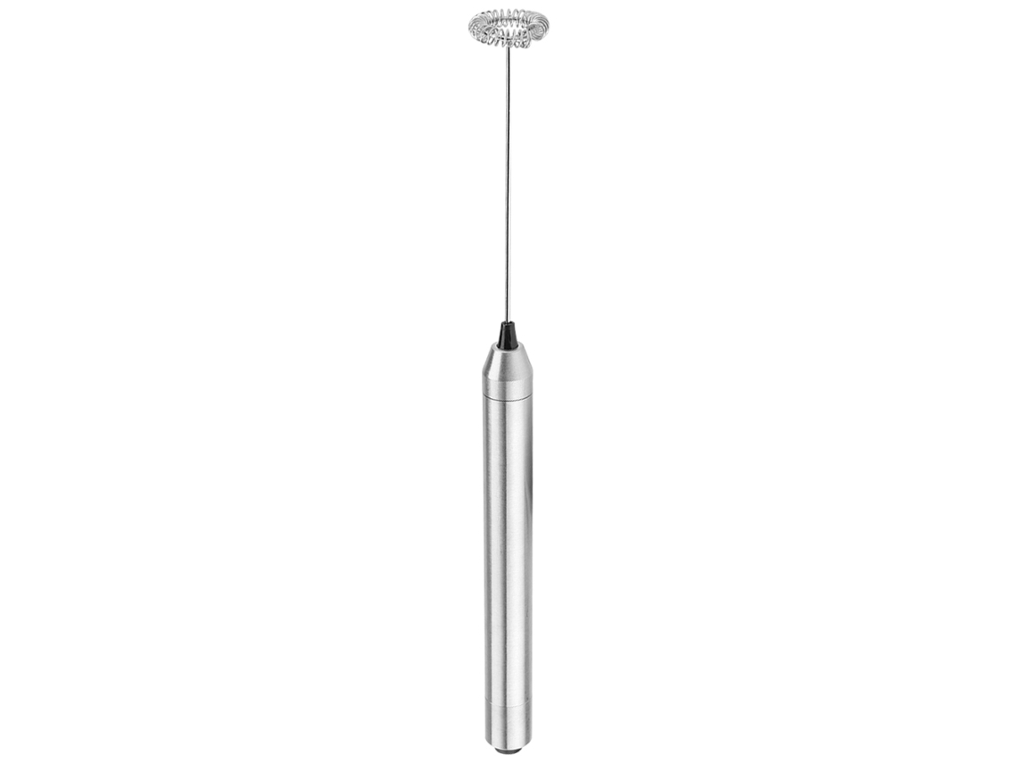 Espumador De Leite Elétrico Portátil Em Aço Inoxidável, Funciona A Bateria E É Ideal Para Decorar Café