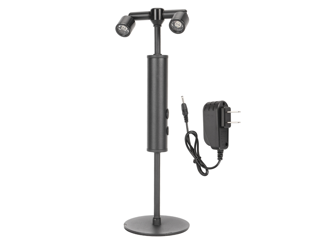 Luminária de mesa LED Palo Alto 2026 com interruptor sensível ao toque, luz branca, foco duplo para leitura e decoração.