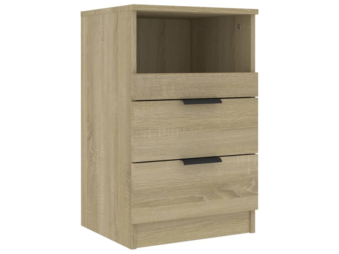 Bedside Cabinet, Bedside Cabinets Vidaxl Marrom Compensado (n/a)