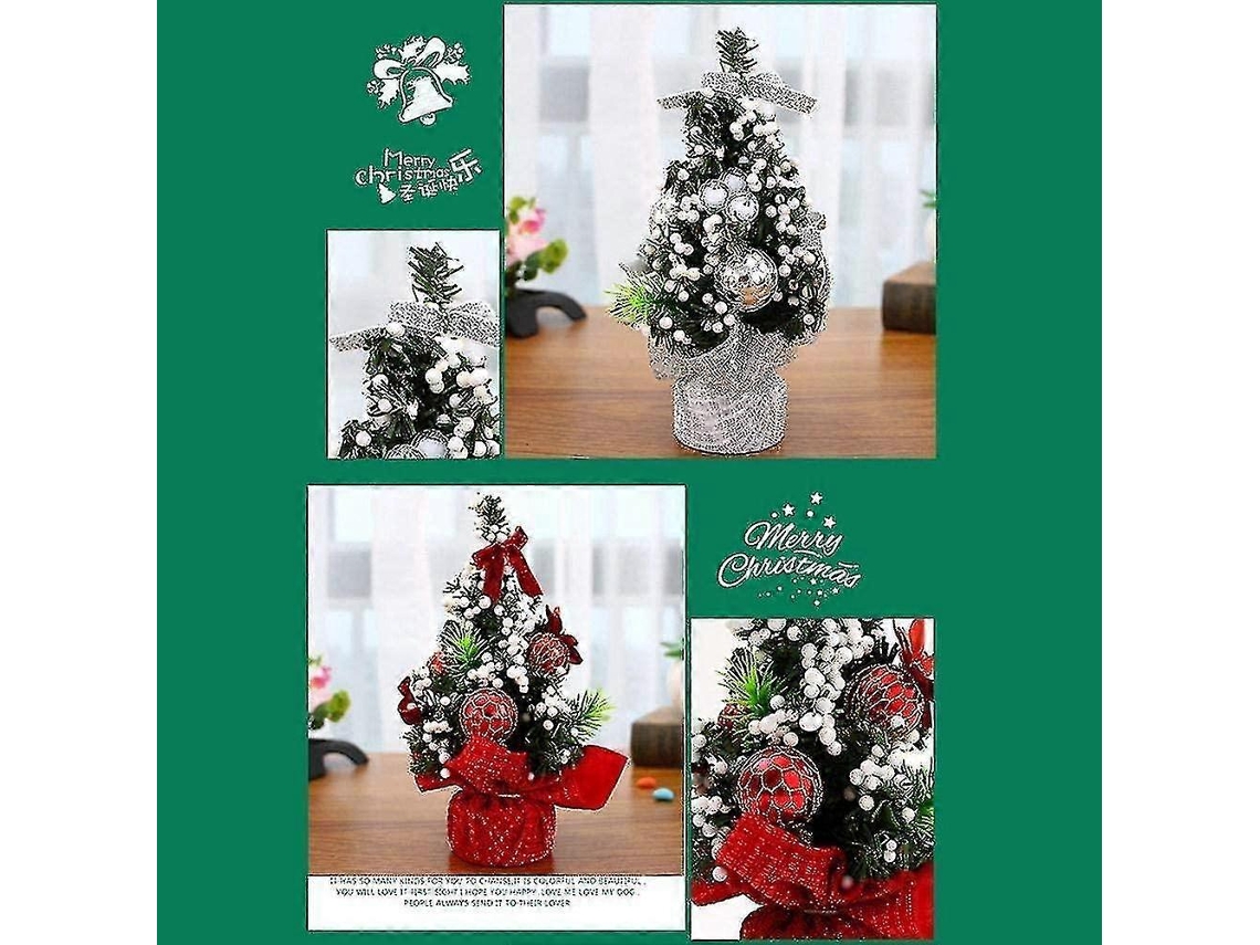 Mini Árvore De Natal Decorativa De 20 Cm
