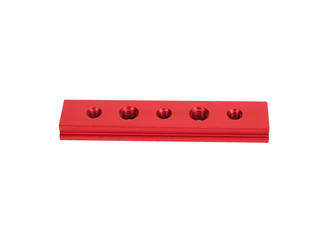 Rail De Corte Ângulo 100mm Ranura T Alumínio Para Carpintaria Com Taladros Fixture Mesa De Trabalho Vermelho