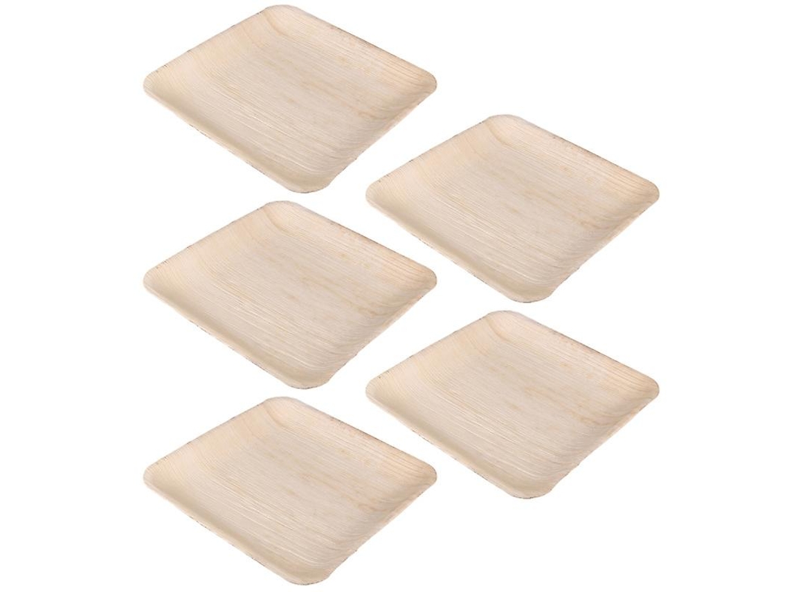 5pcs Pratos Degradáveis