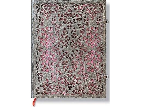 Livro Silver Filigree, Blush Pink, Ultra, Lin de Paperblanks (Inglês)