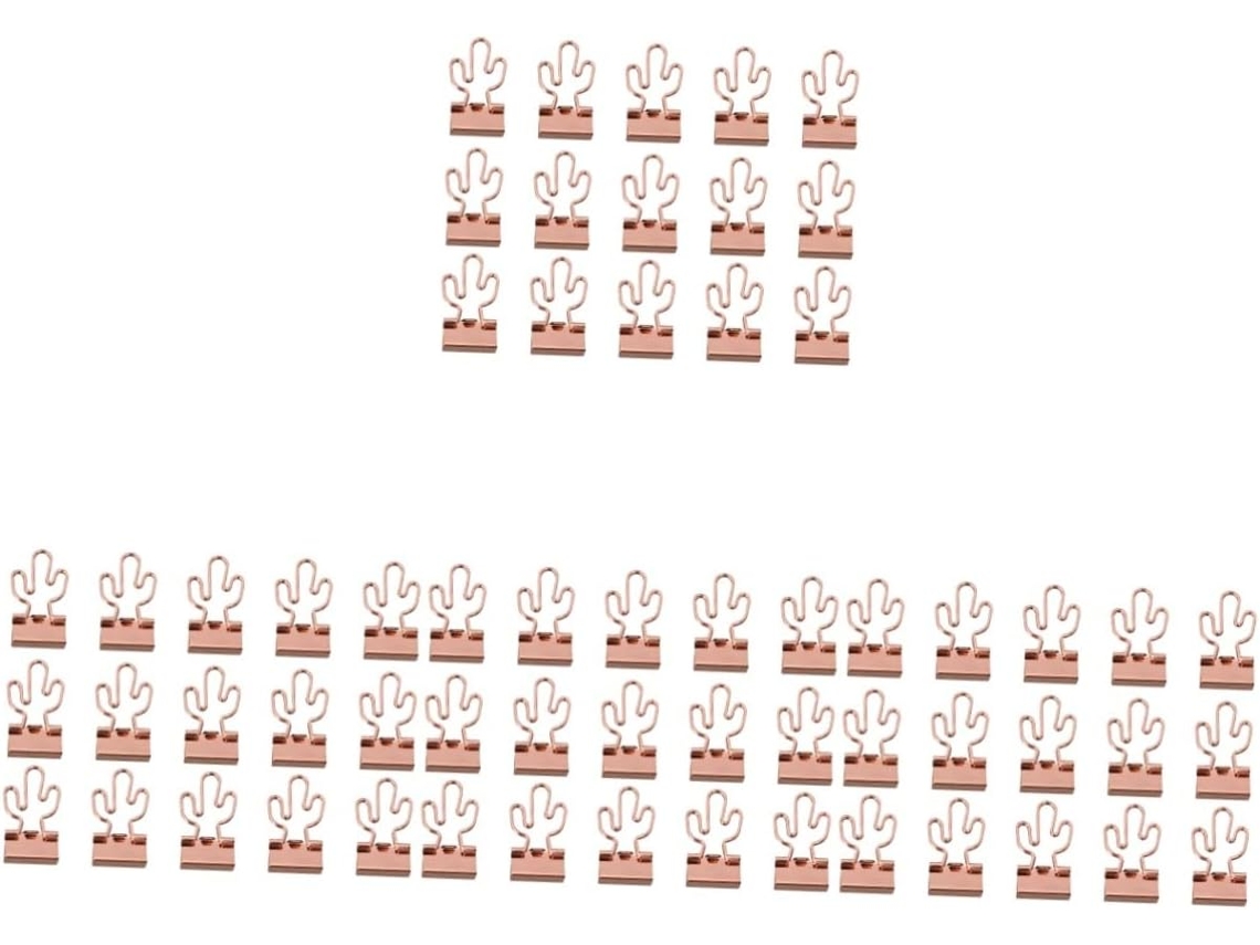 Conjunto de 60 clipes de papel Magiclulu para mesa e escola, organizadores multifuncionais.