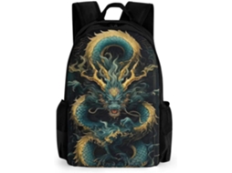 Mochilas Escolares Com Estampa Dragão, Mochila Japonesa Dragão Para Crianças, De Viagem Adolescentes (meninos