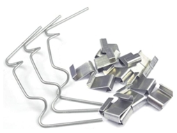 Grampos de fixação inox 50 unidades AQUAFORGE
