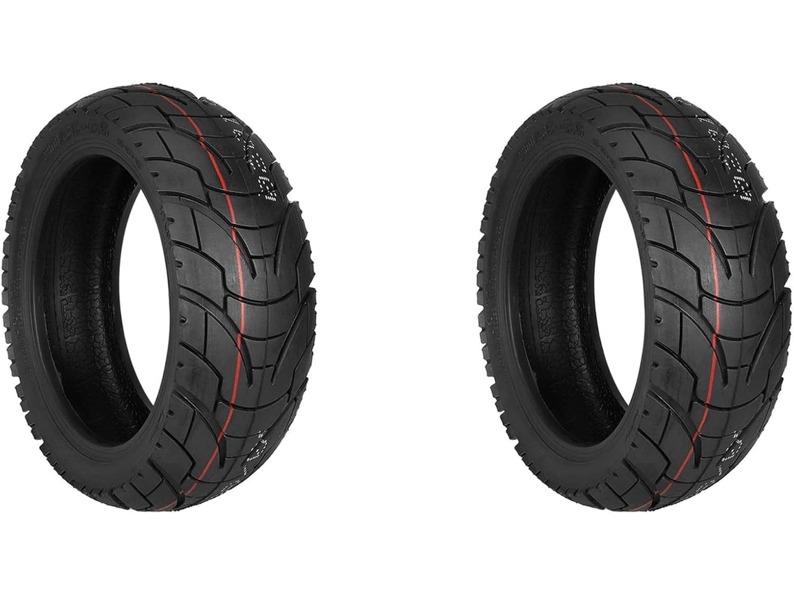 2 pneus SFUSHOS 80/65 6.5, 10 polegadas, reforçados, para scooter