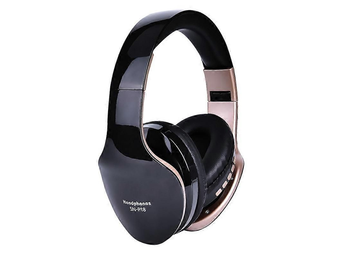 Fone de Ouvido Sem Fio Dobrável Sn p18 com Bluetooth 4.0, Microfone e Suporte para Cartão Tf. TAISHENGDA