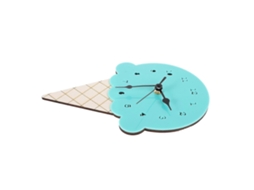 Relógio De Parede Decorativo Em Formato Sorvete, Estilo Nórdico, Para Quarto Infantil.