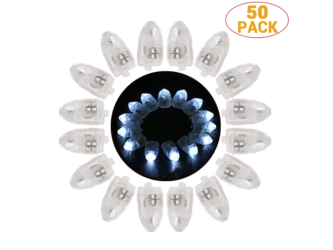 Mali 50pcs Luzes de Balão Led Mini Superbrilhantes para Decoração de Festas