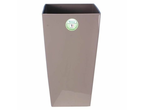 Vaso RIVIERA Nuance Quadrado Taupe Plástico 38 X 38 X 69 Cm