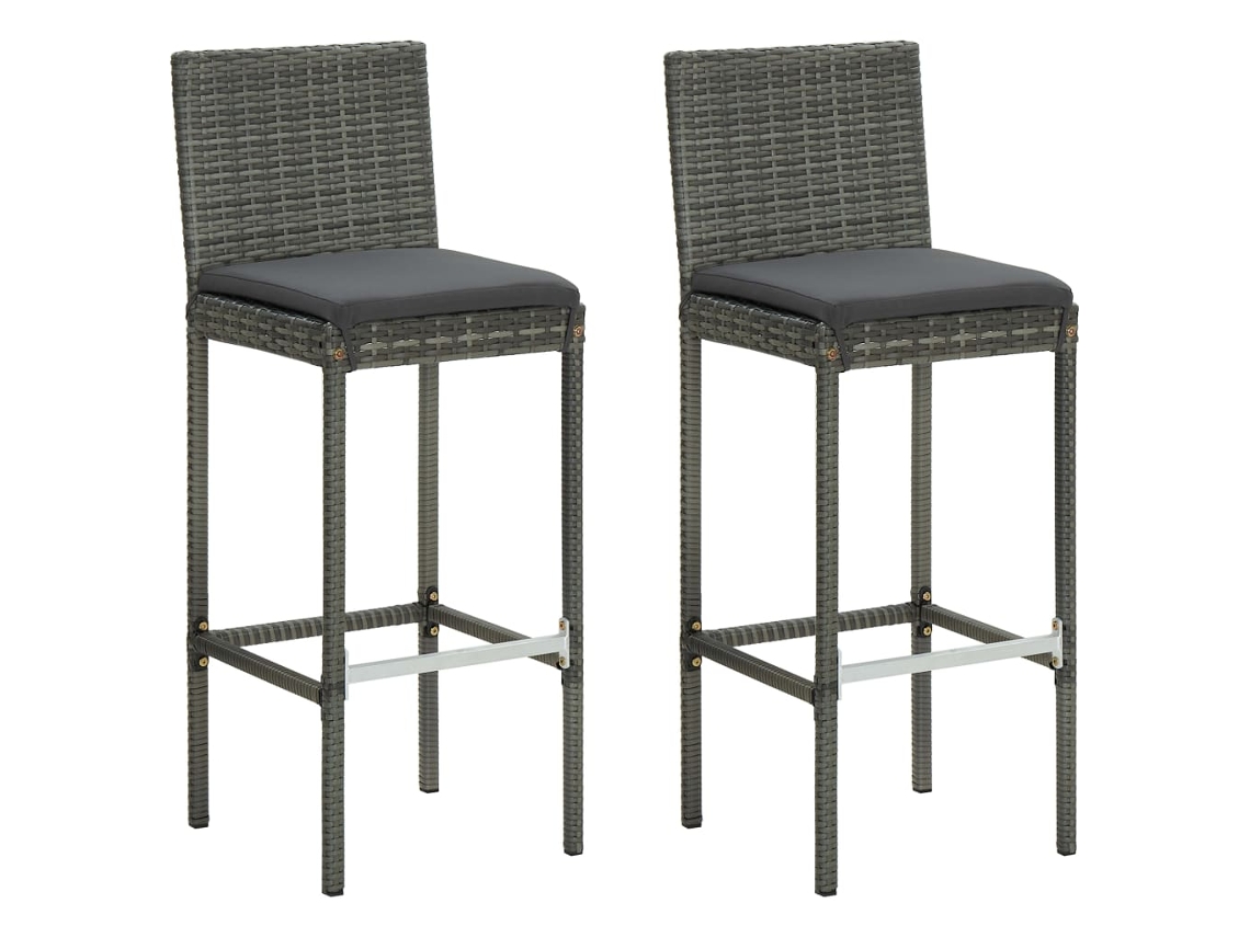 Bar Stool, Bar Stools Vidaxl Cinzeto Rattan / Vime (n/a)