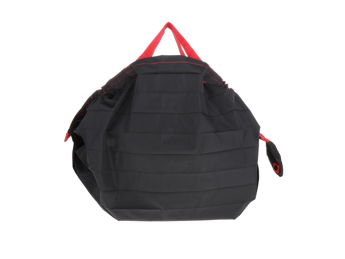 Bolsa de Compras Feminina Grande, Dobrável e Reutilizável, Preta. GOKOCO
