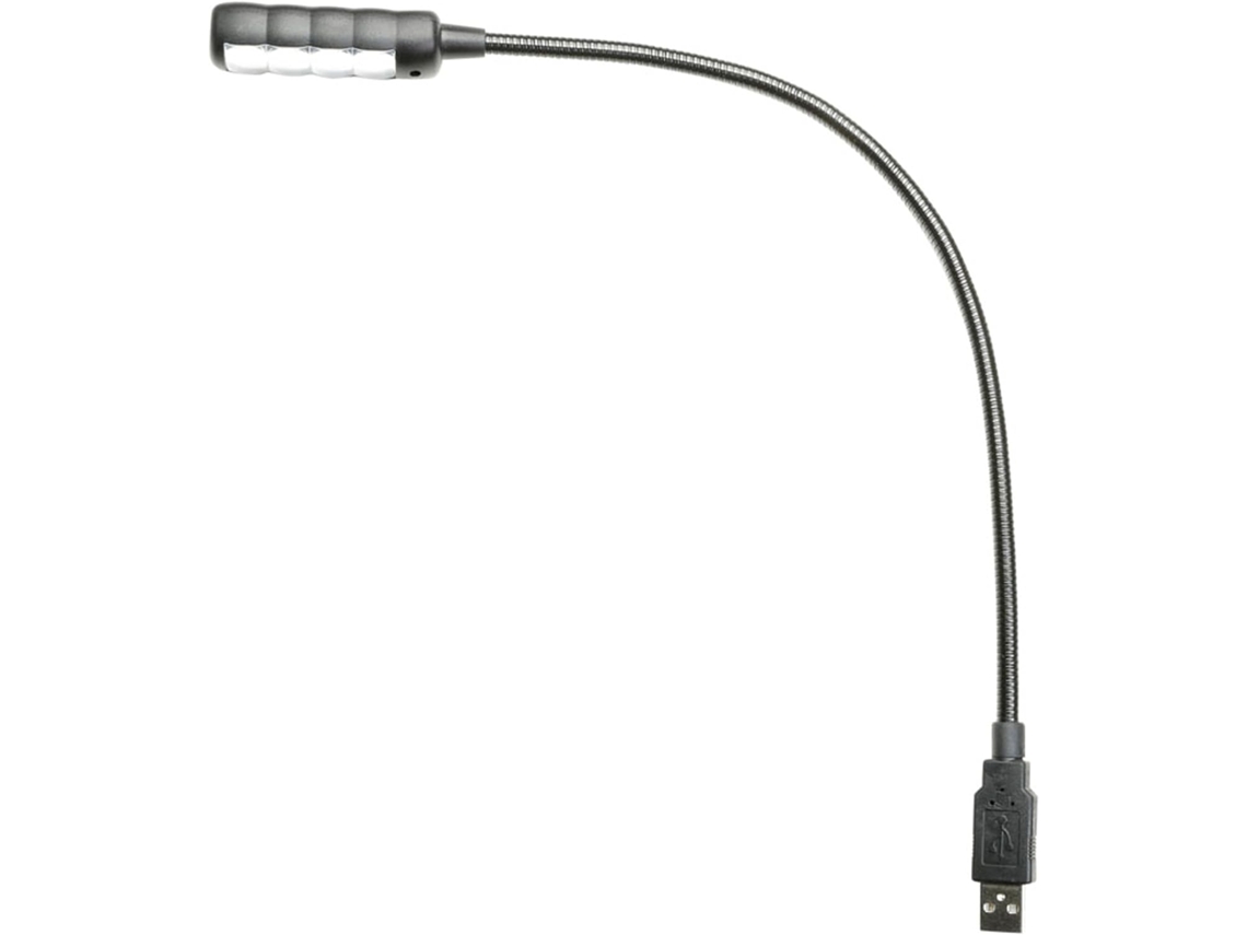 Adam Hall Lâmpada Flexo Sled 1 Ultra USB Com 4 LED Cob
