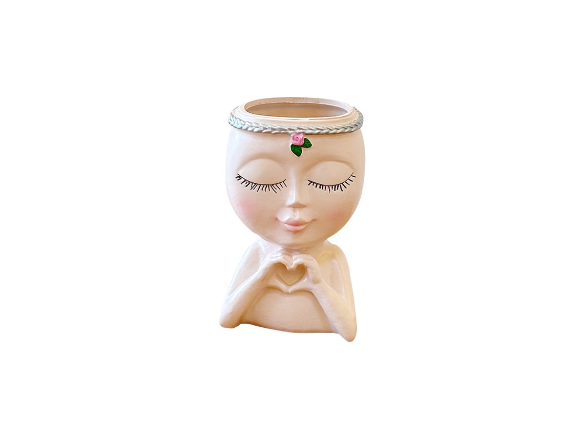 Porta Canetas Em Formato Retrato, Porta Pinceis de Maquiagem Criativa Para Mesa, Decoração de Secretária.