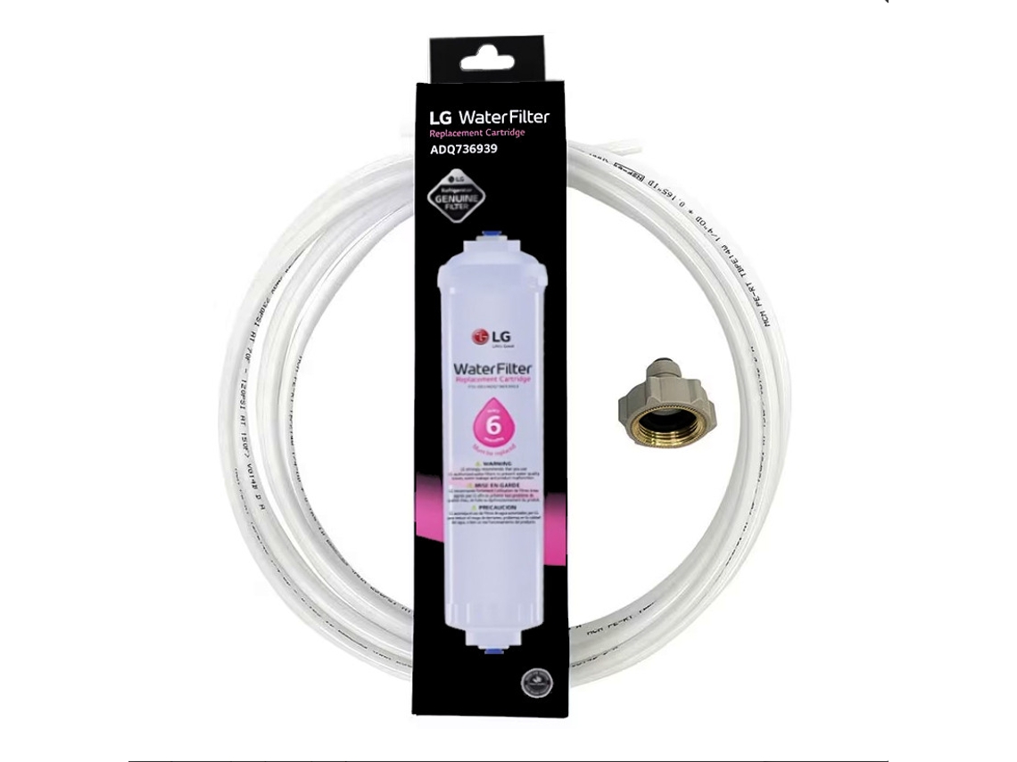 Filtro de Água Externo com Mangueira e Conectores para Frigorífico LG Adq73693901