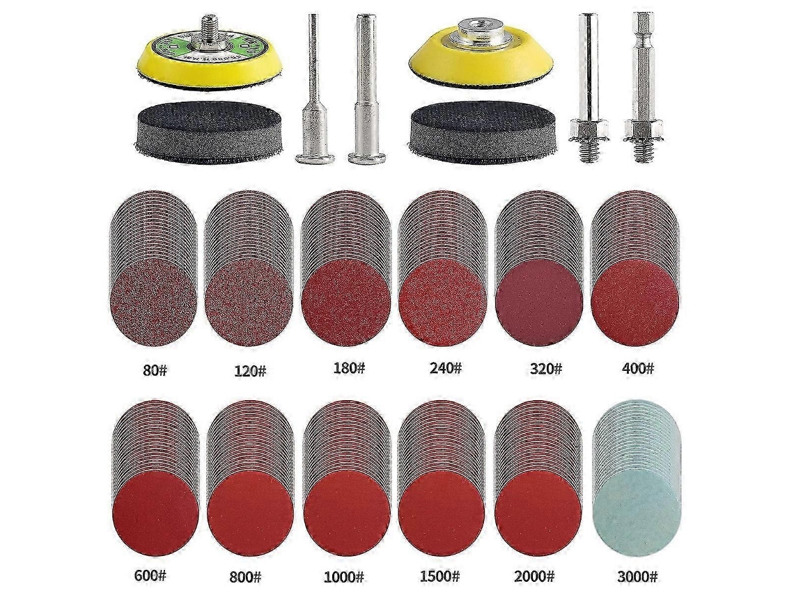 Conjunto De 240 Discos De Lixa De 50 Mm Com Grãos De 80 A 3000 Para Ferramentas Rotativas Dremel. Acessórios Para Lixa. Aquaforge (2 Polegadas)