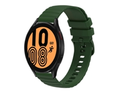 Pulseira De Silicone Sólida Com Estampa Ondulada E Pontilhada Para Samsung Galaxy Watch4 (40 Mm/44 Mm, 20 Mm).