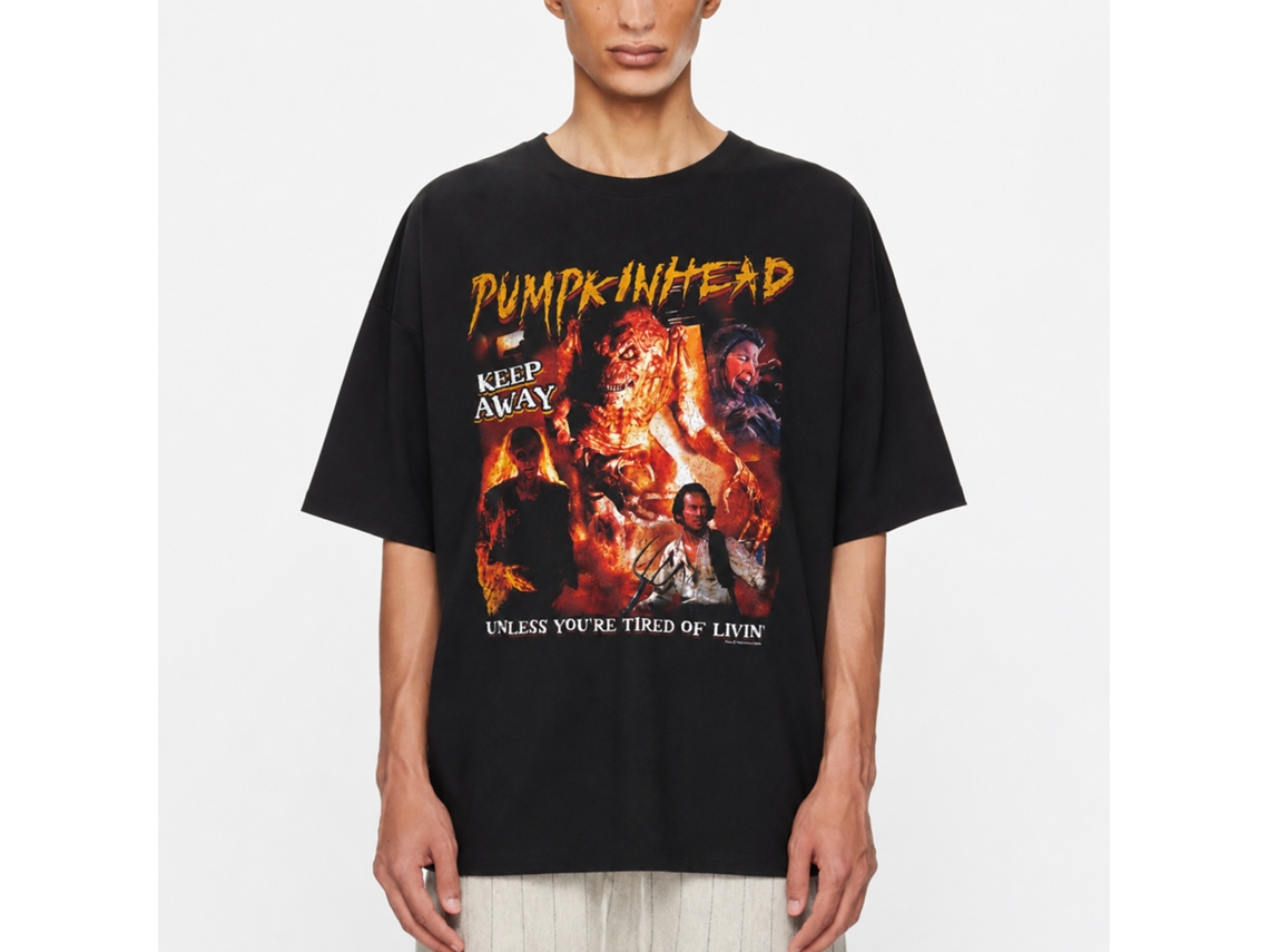 Rockinstone Pumpkinhead Movie Collage Black Adult T-shirt Size:l