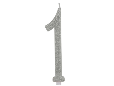 Vela GUIRCA Fosca De Prata Número 1, 12,5 Cm