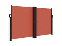 Retractable Side Awning, Retractable Side Awnings Vidaxl Laranja Poliéster (140 X 1200 Cm)