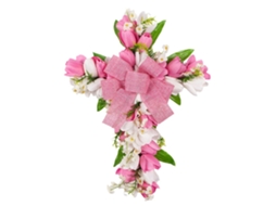 Laxiscreed Guia De Páscoa Com Coroa De Tulipas E Flores Artificiais Para Porta E Parede