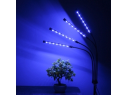 Luz de Crescimento 4 Cabeças 80w 80 Leds Espectro Completo Tripé Ajustável Controle Remoto